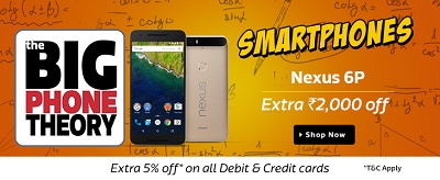 India Desire : Flipkart The Big Phone Theory Sale: Great Deals On Smartphones+5% Off With All Debit Cards